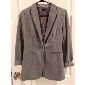 Mossimo Supply Co. Heather Gray Jersey Blazer
